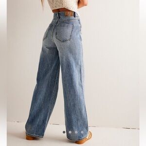 Free People CRVY Gia Wide leg Jeans sz 28